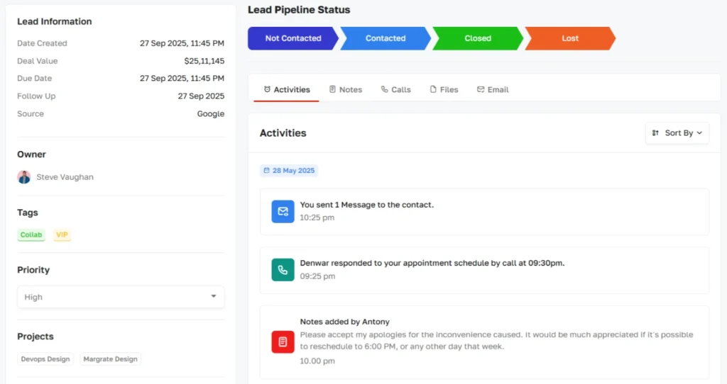 The Go-to CRM for Lead Management